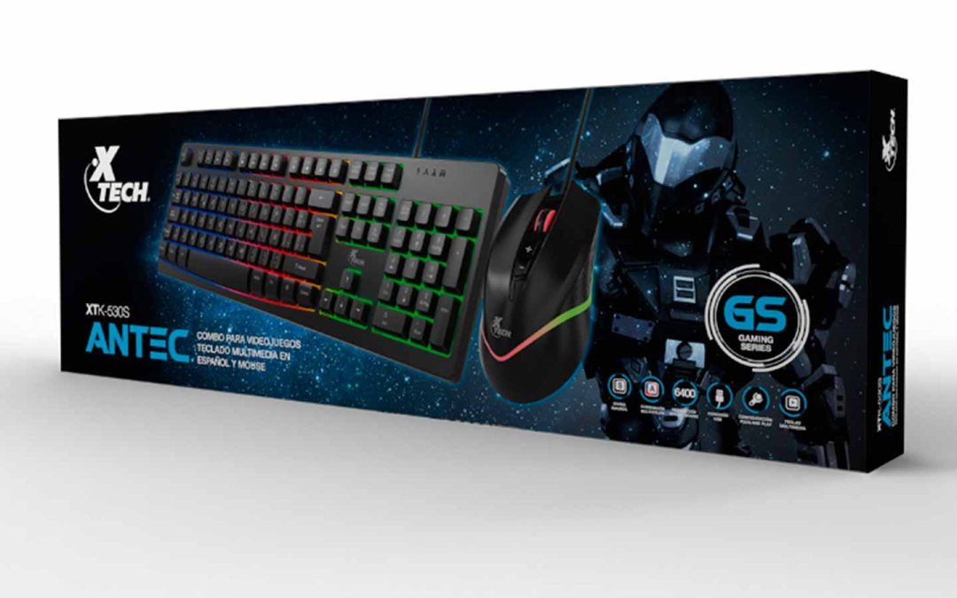 Xtech anunció nuevo combo ergonómico de teclado y mouse para gamers