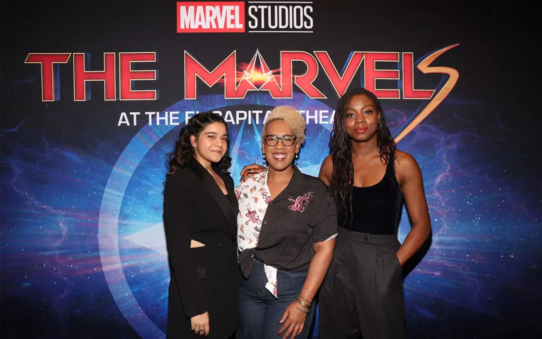 Marvel Studios comparte imágenes de la proyección especial de “The Marvels” en Hollywood