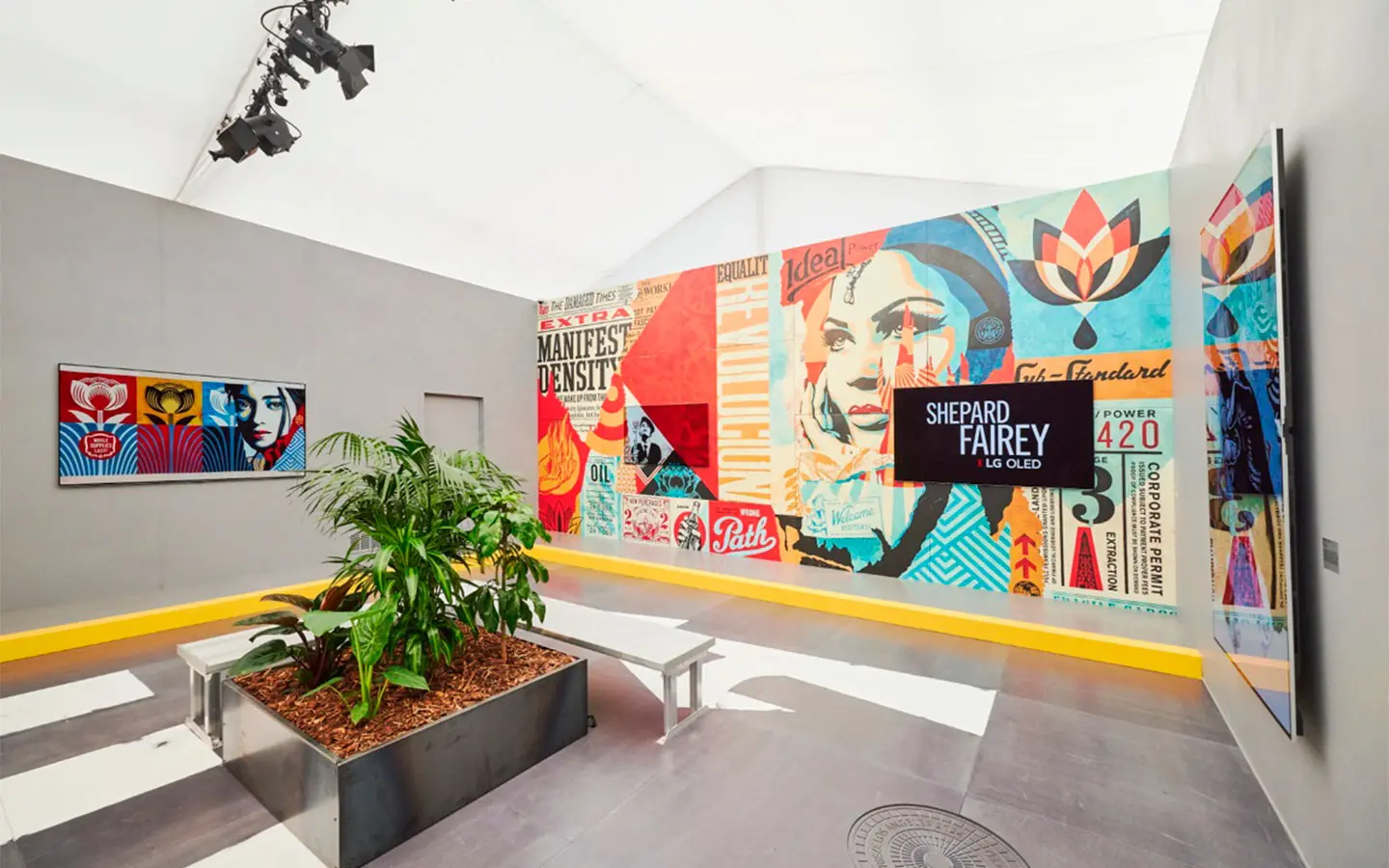 LG Oled y Shepard Fairey llevan el arte callejero al mundo digital