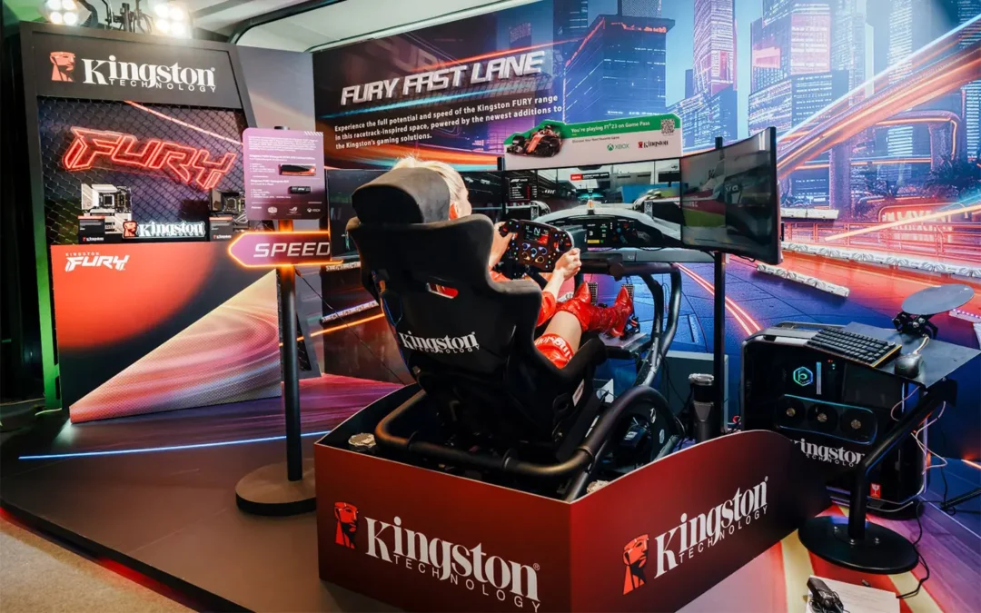 Kingston presentó innovaciones en memoria DDR5 y aplicaciones IA inspiradas en autos de carreras