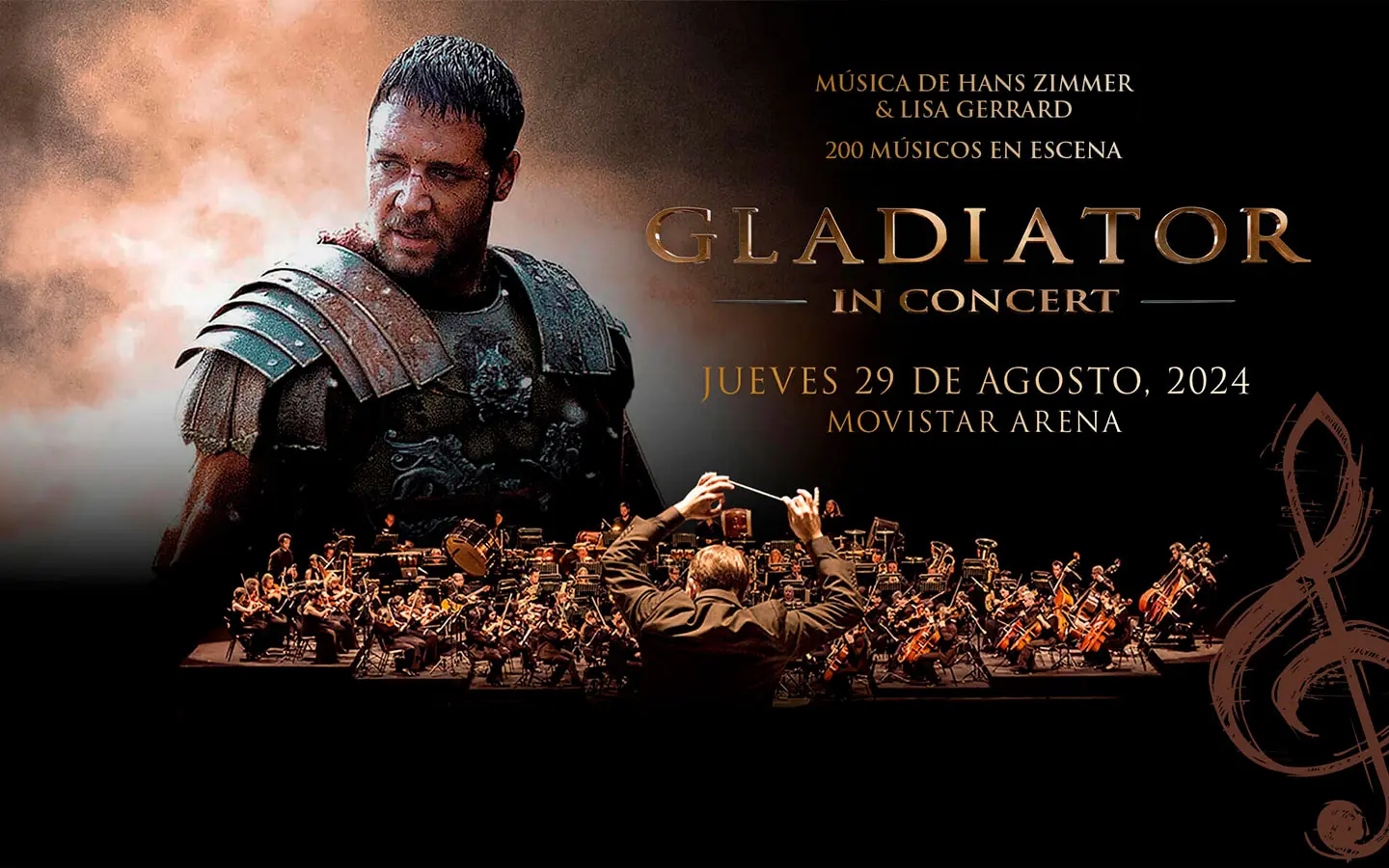 Gladiator In Concert única función en Chile promete una experiencia épica