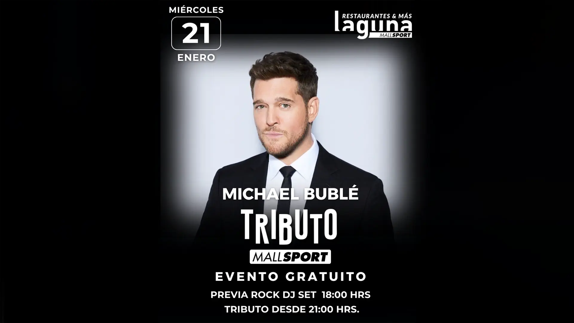 El swing del verano llega a la Laguna de Mall Sport con un tributo a Michael Bublé